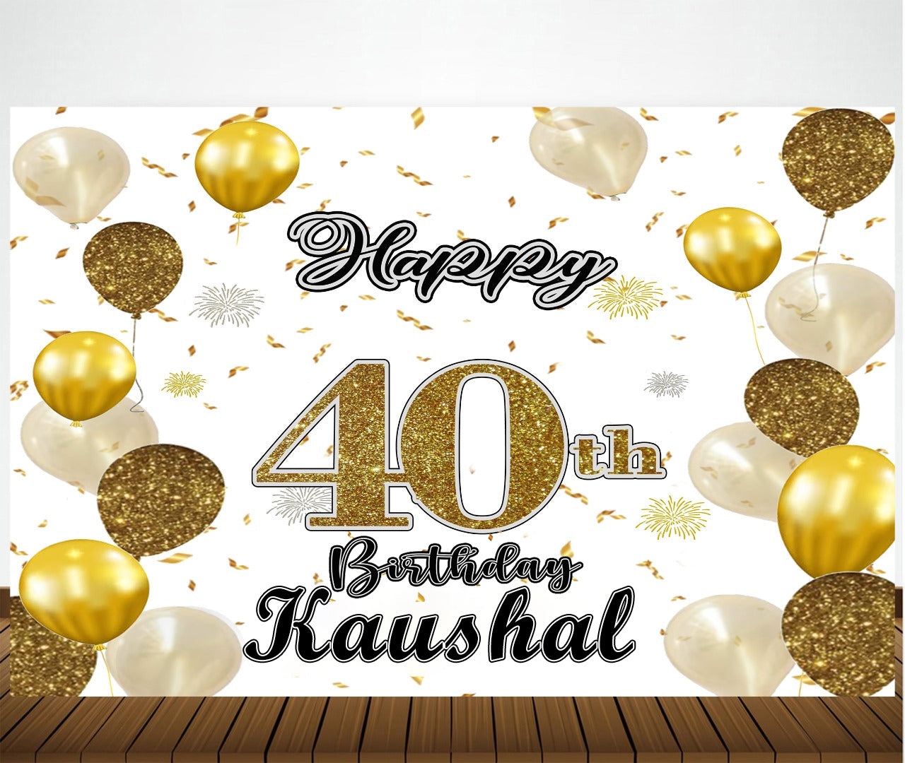 40th Birthday Party Backdrop