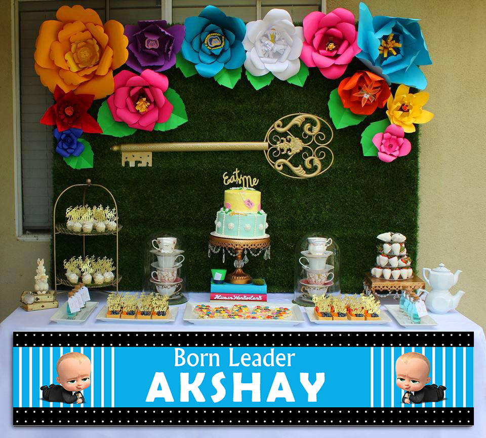 Boss Baby Theme Birthday Long Banner for Decoration