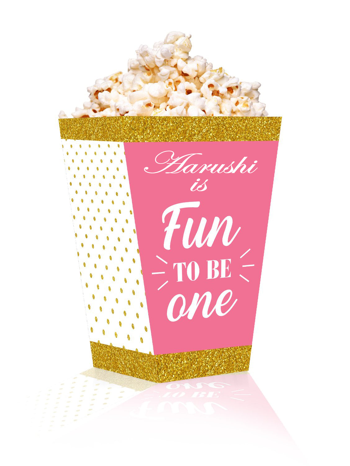 One Is Fun First Birthday Popcorn Box Decoration