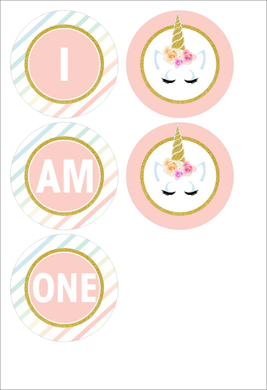 Unicorn Theme Birthday Party Banner for Decoration