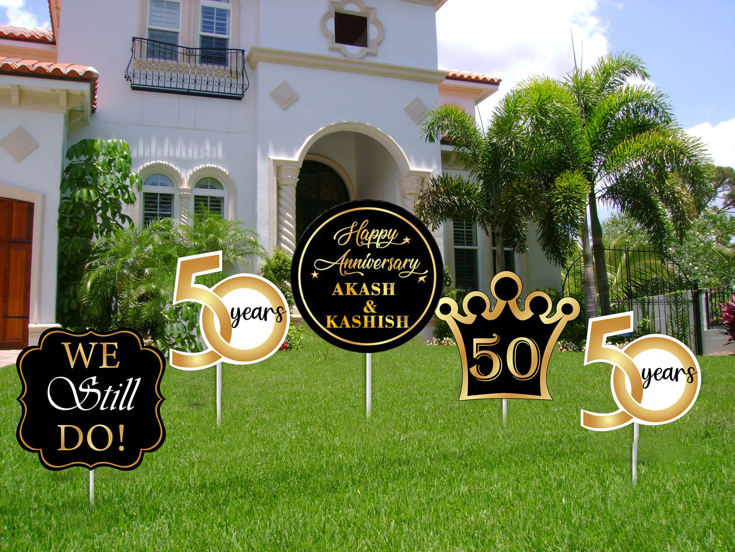 50th Anniversary Party Cutouts For Decorations