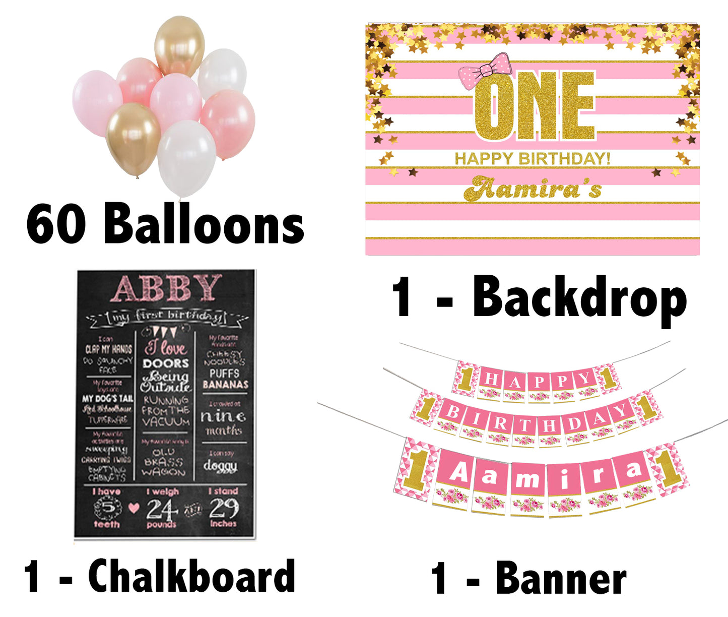 One Happy Birthday Personalized Complete Kit