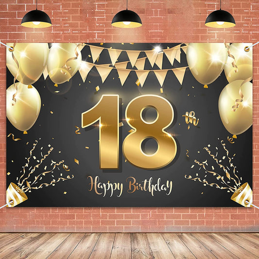 18th Birthday Party Backdrop