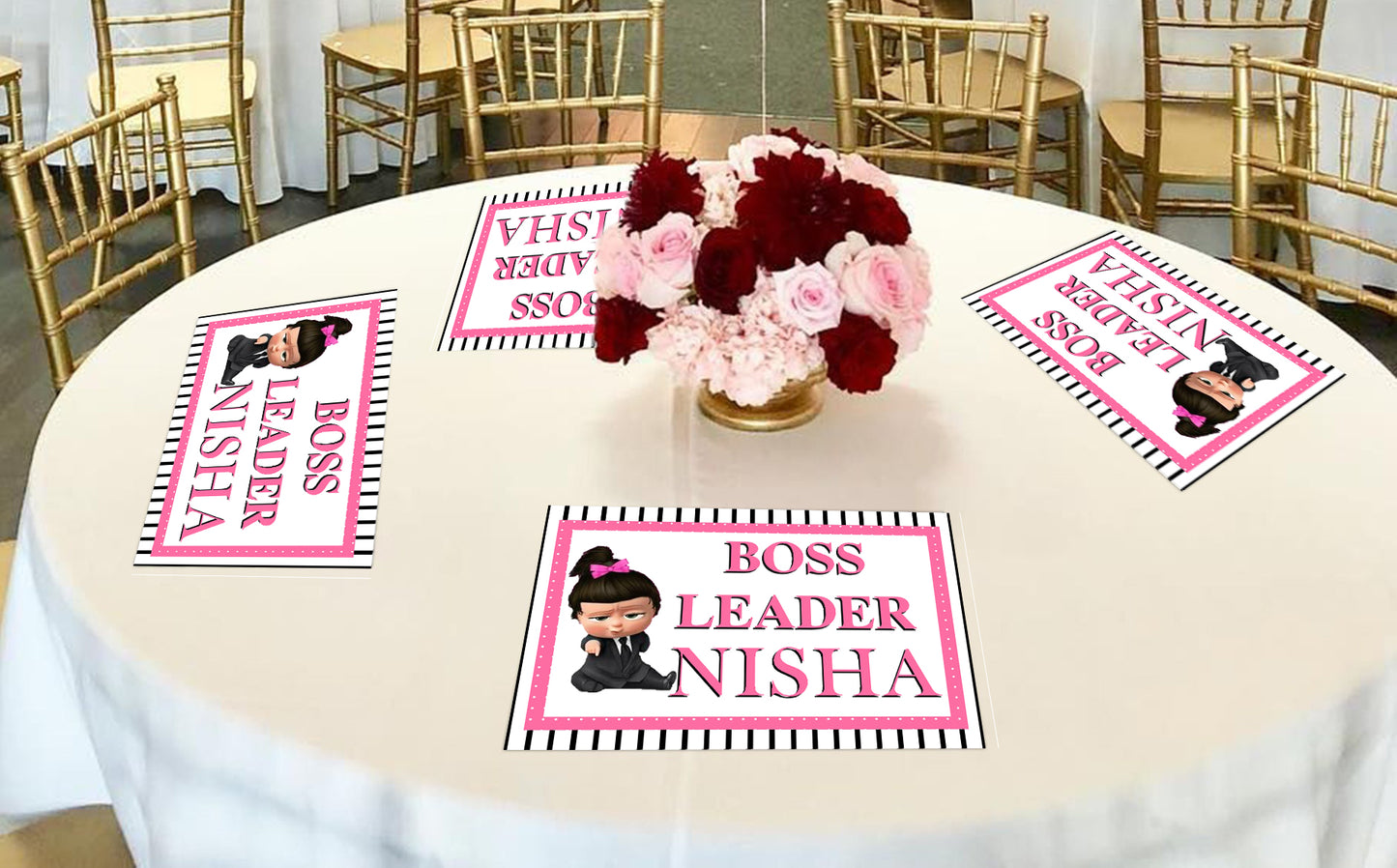 Boss Baby Girl Theme Birthday Table Mats for Decoration