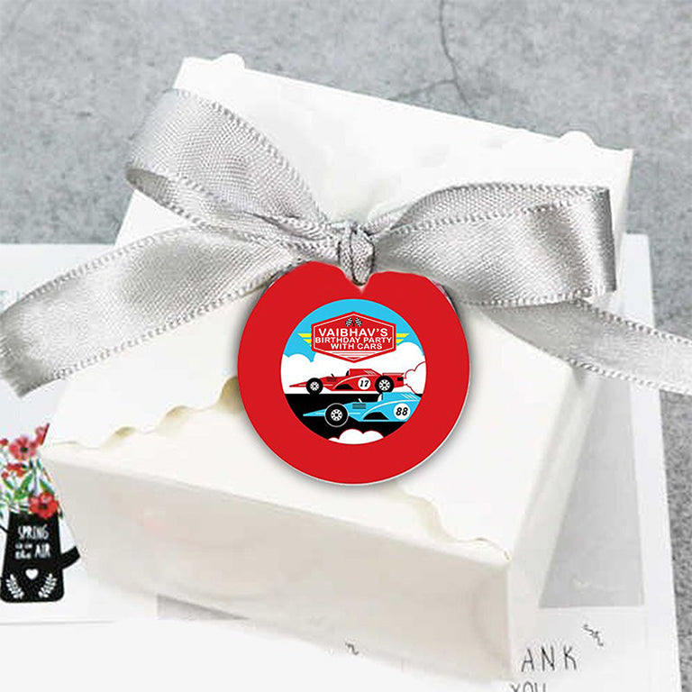 Cars Birthday Party Thank You Gift Tags