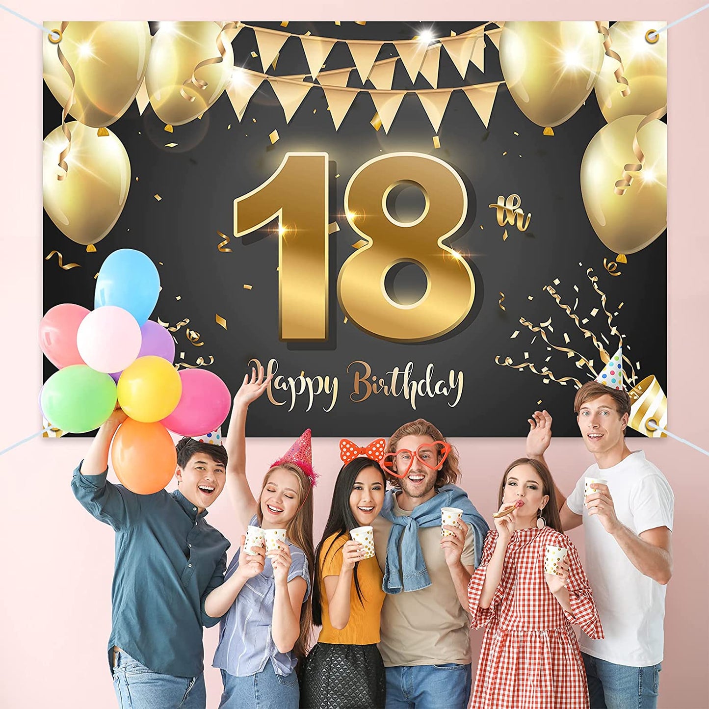 18th Birthday Party Backdrop