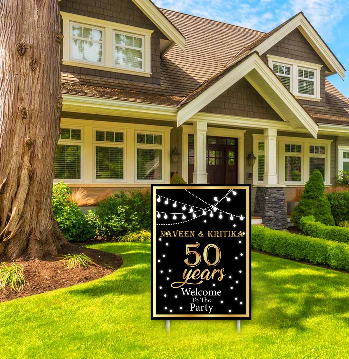 50th Anniversary Party Welcome Board For Decorations