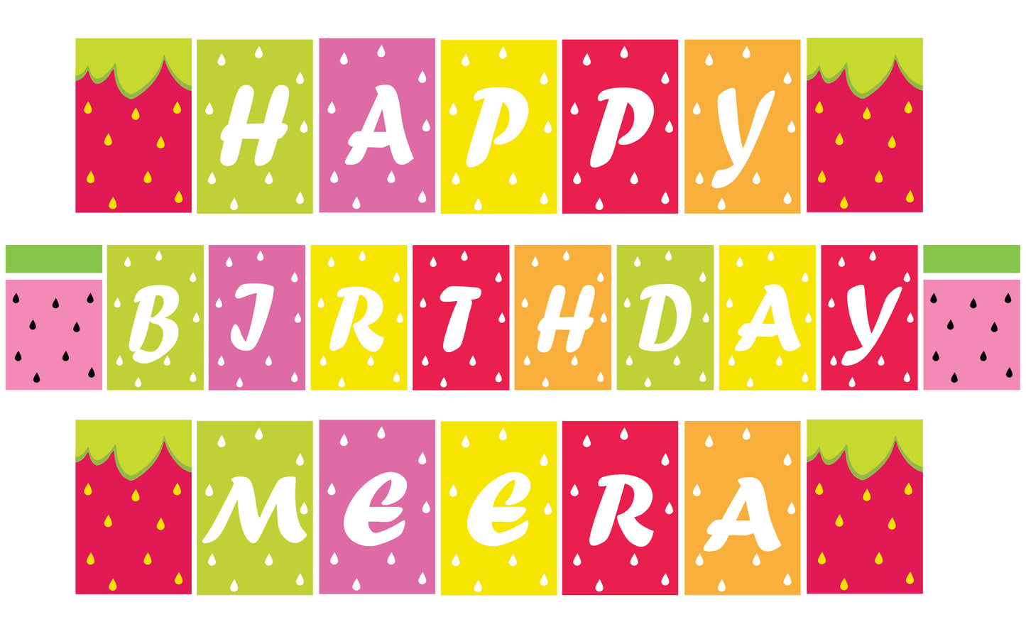 Twotti Fruity Theme Birthday Party Banner for Decoration