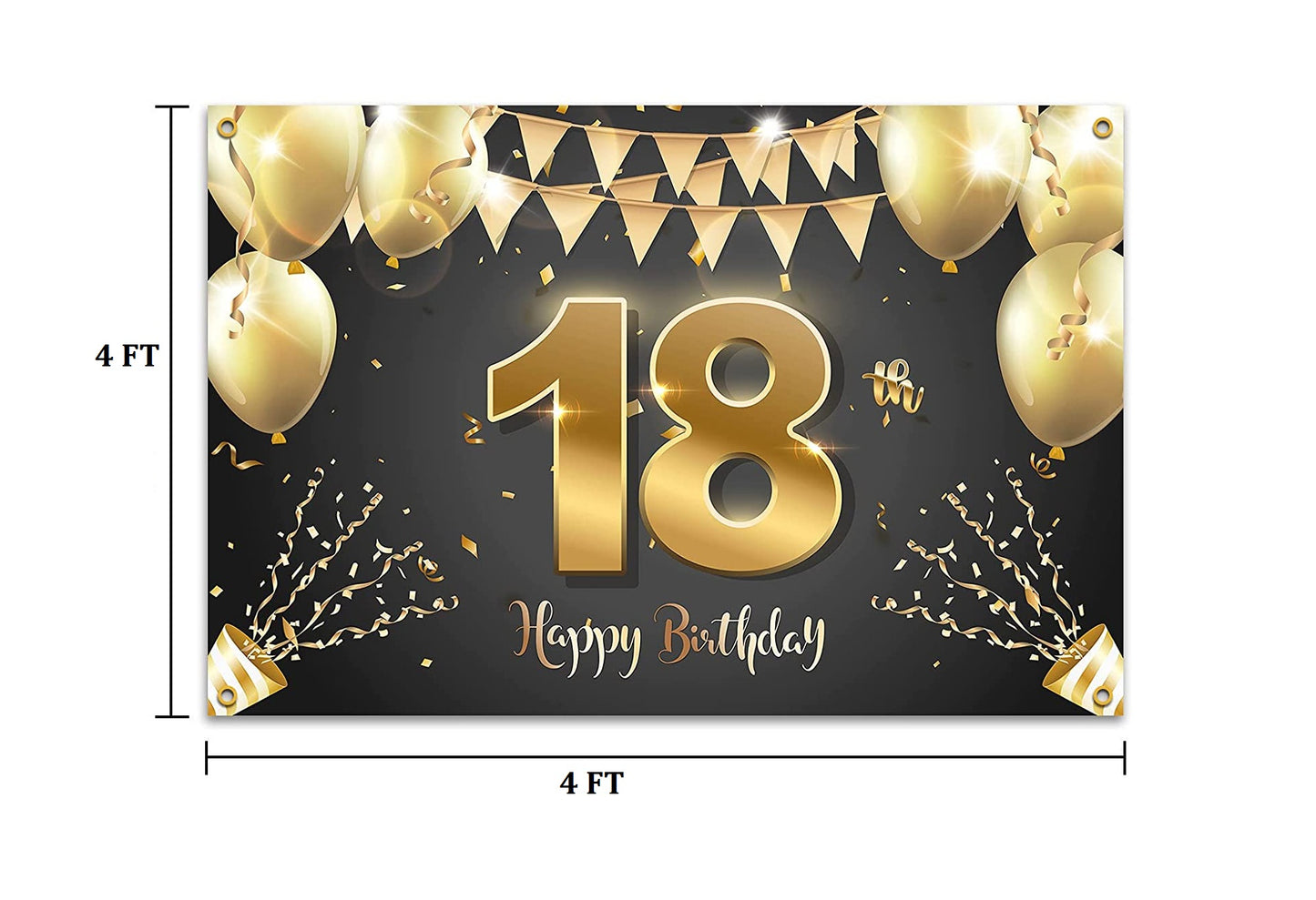 18th Birthday Party Backdrop