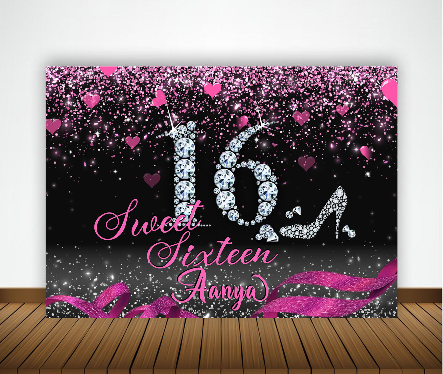 16th Birthday Party Backdrop