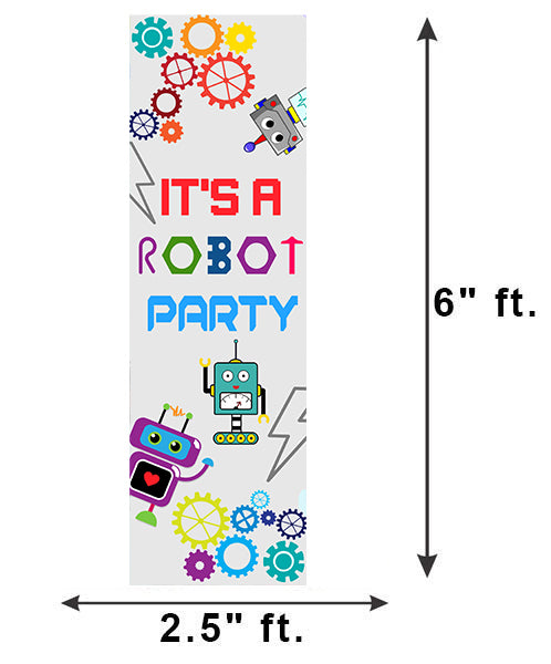 Robot Welcome Banner Roll up Standee (with stand)