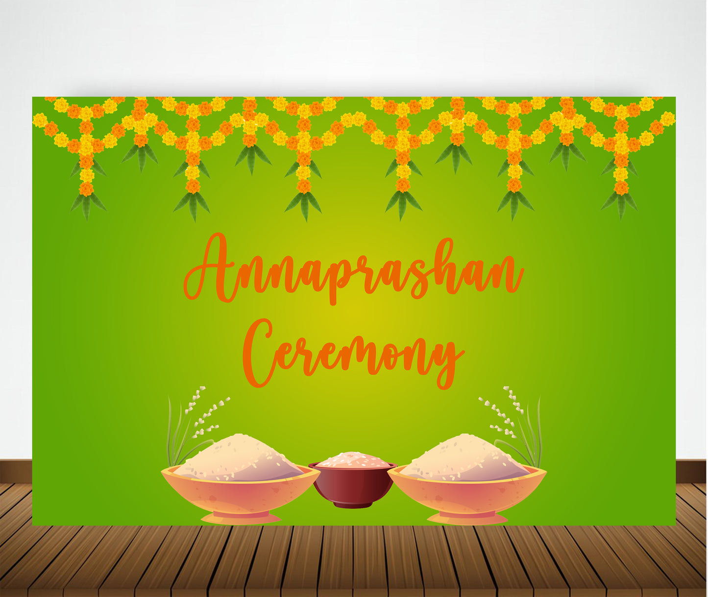 Annaprashan Ceremony Backdrop Banner Decoration