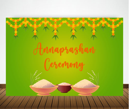 Annaprashan Ceremony Backdrop Banner Decoration