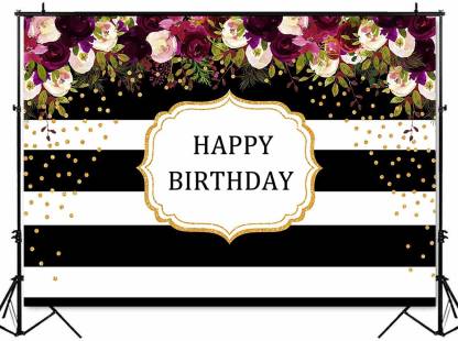 Personalize Birthday Party Backdrop Banner