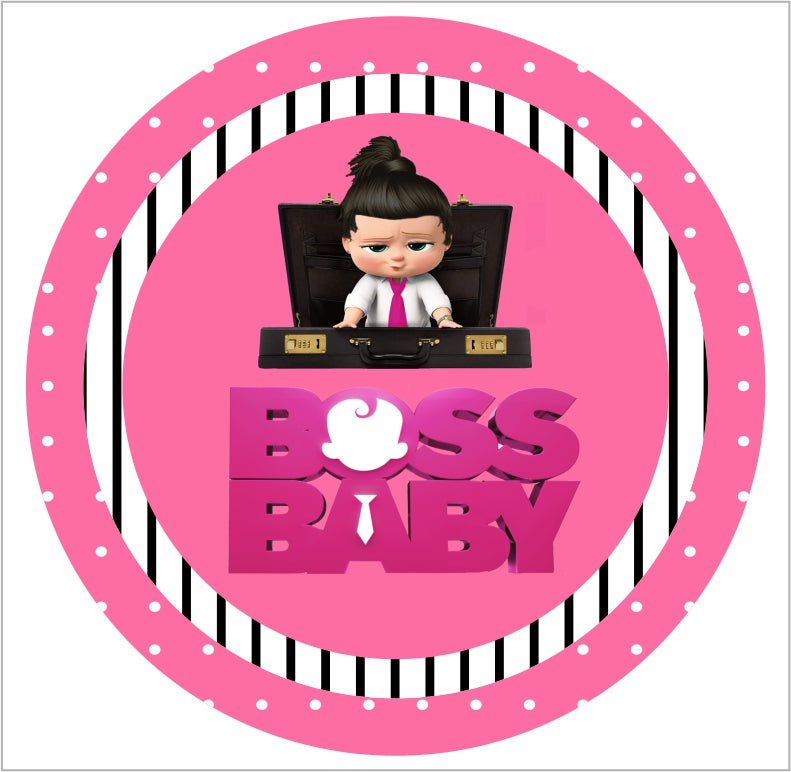 Boss Baby Girl Theme Birthday Party Thank You Gift Tags
