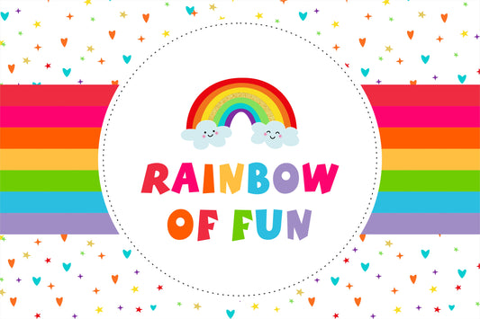 Rainbow Theme Birthday Table Mats for Decoration