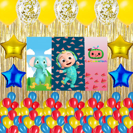 Cocomelon Theme Birthday Party Complete Party Set