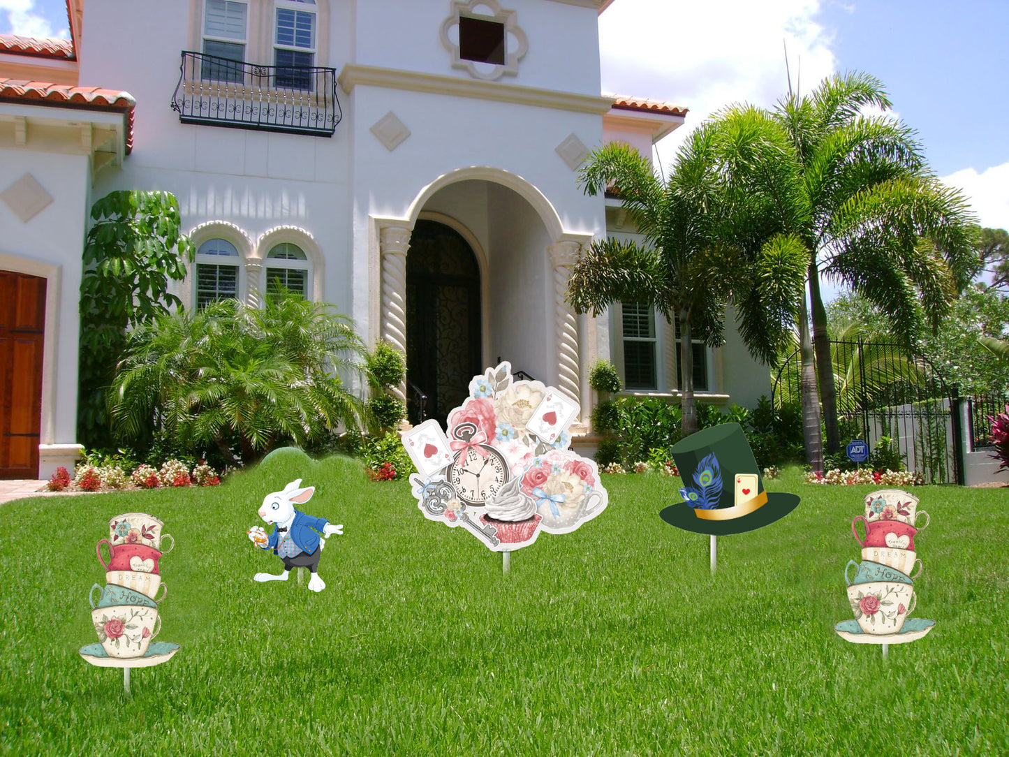 Alice Tea Party Theme Birthday Party Cutouts