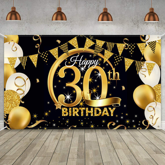 30th Birthday Party Backdrop