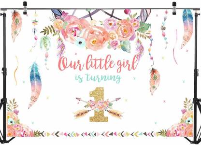 Personalize Wild One Birthday Party Backdrop Banner