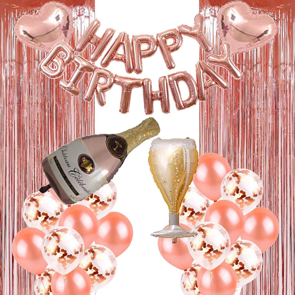 Rose Gold Birthday Party Decorations