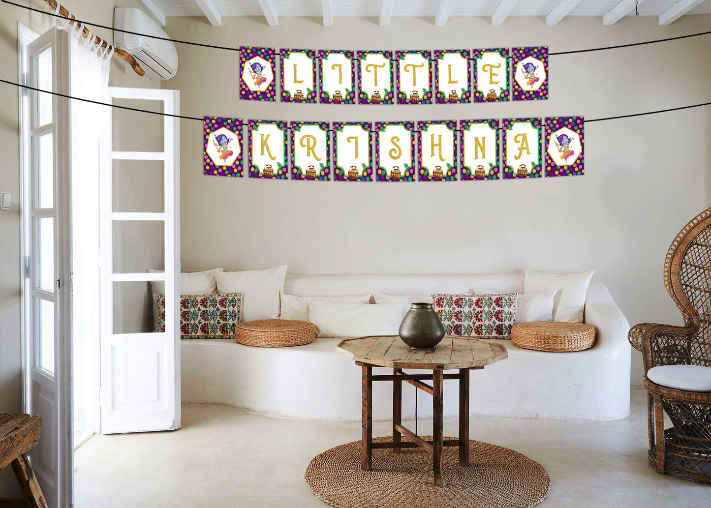 "Little Krishna Banner "- Happy Birthday Banner Decoration