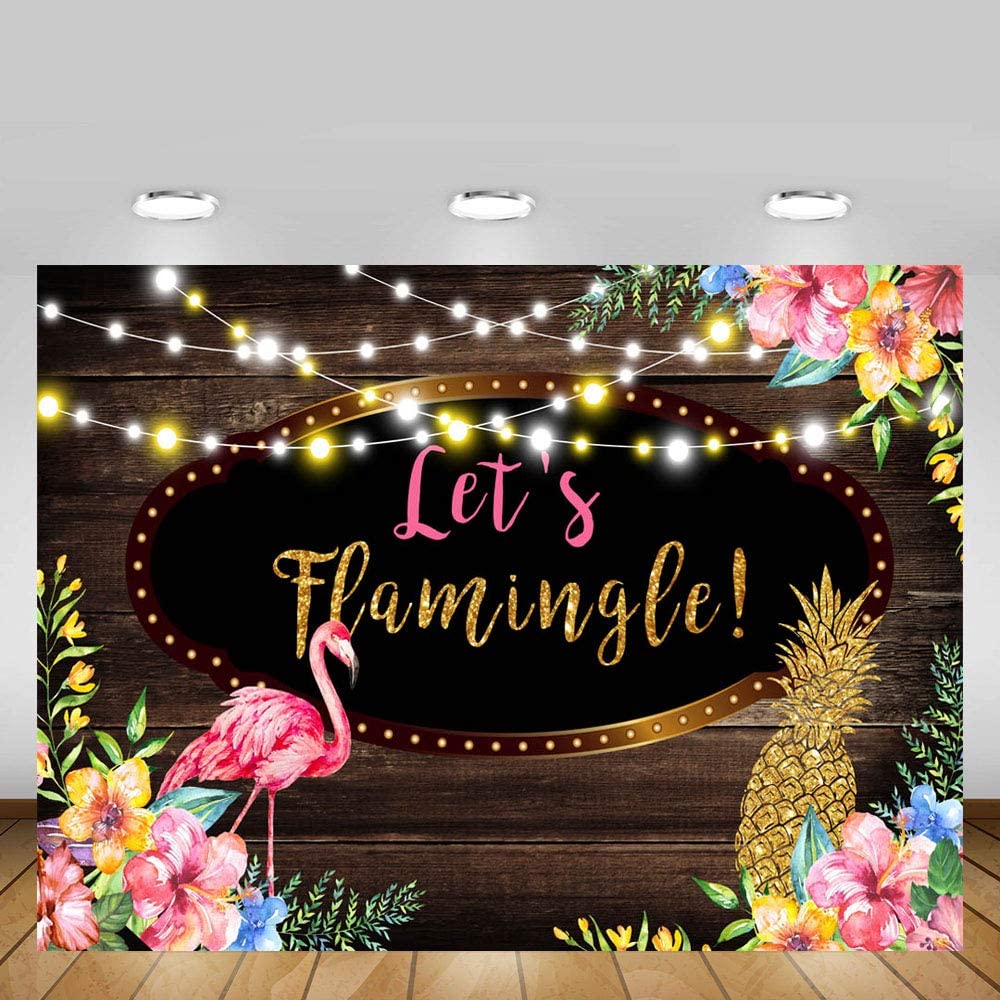 Flamingo Theme Birthday Party Backdrop