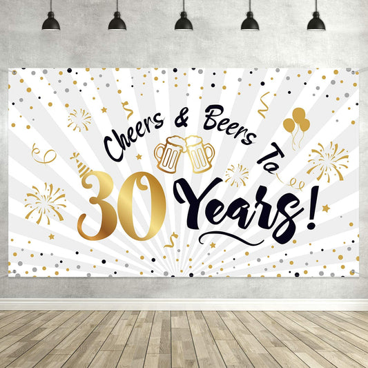30th Birthday Party Backdrop