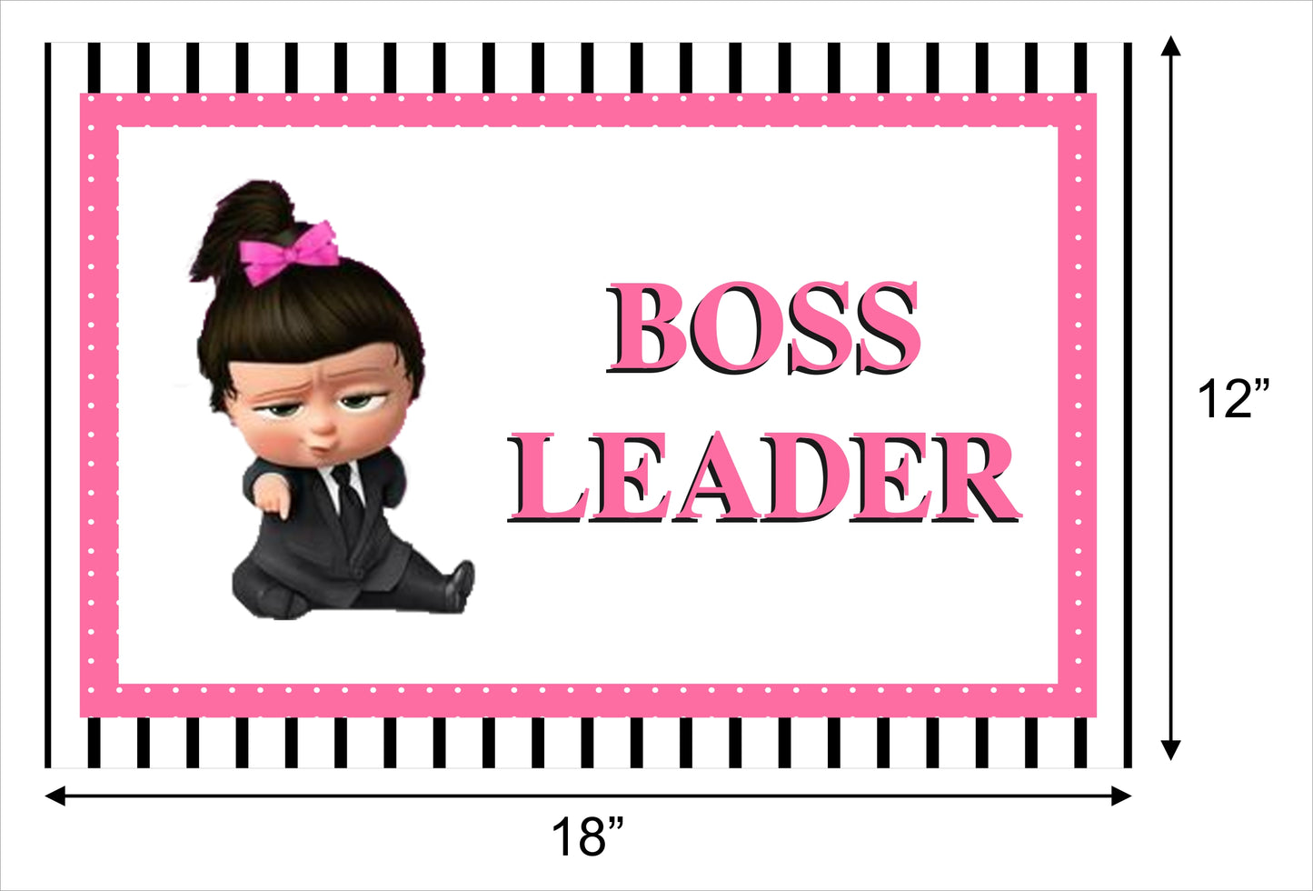 Boss Baby Girl Theme Birthday Table Mats for Decoration