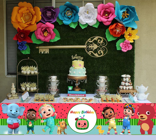 Cocomelon Theme Birthday Long Banner for Decoration