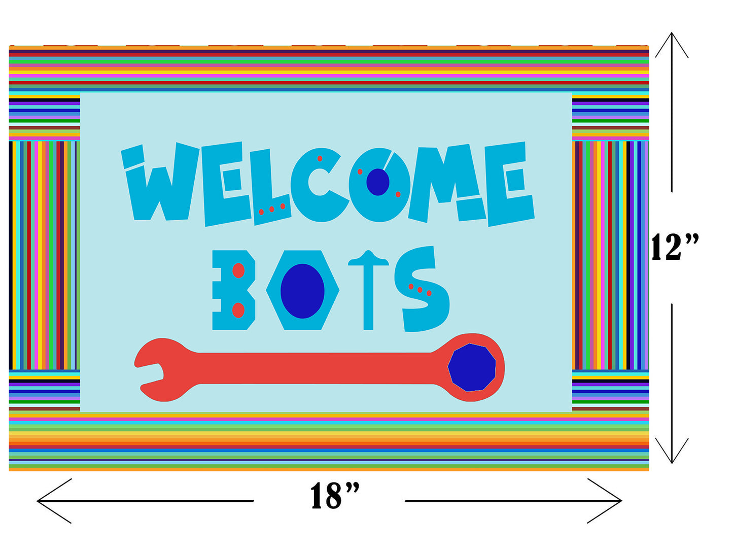 Robot Theme Birthday Table Mats