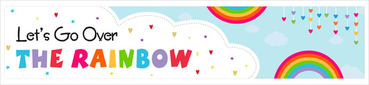 Rainbow Theme Birthday Long Banner for Decoration