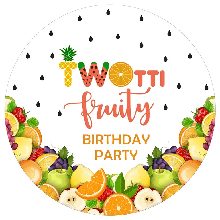 Twotti Fruity Theme Birthday Party Backdrop