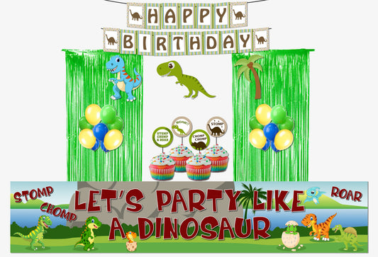 Dinosaur Theme Birthday Party Decoration Kit
