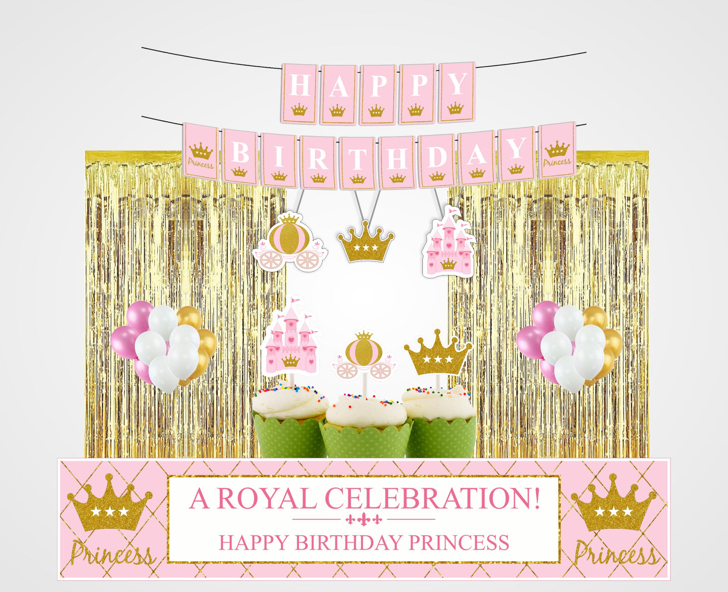 Princess Birthday Party Decoration Kit