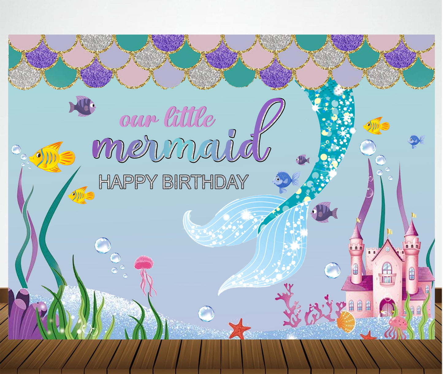 Mermaid Theme Birthday Party Complete Party Set for Girls
