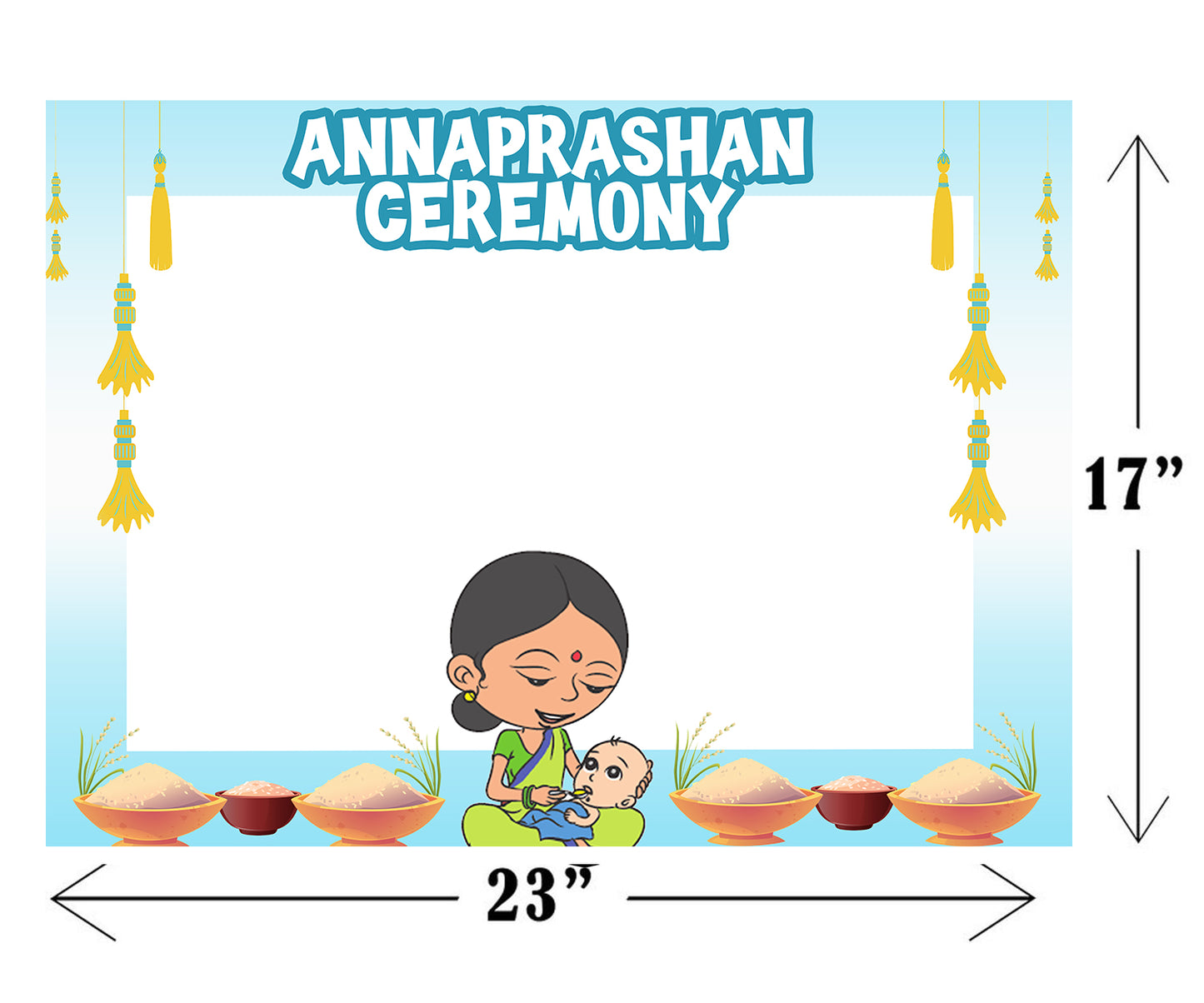 Annaprashan Ceremony Boys Photo Booth Picture Frame