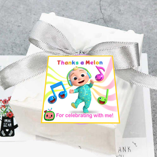 Cocomelon Theme Birthday Party Thank You Gift Tags