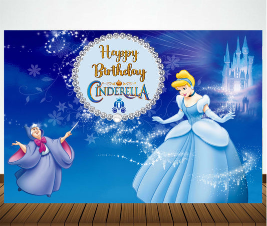Cinderella Theme Birthday Party Backdrop