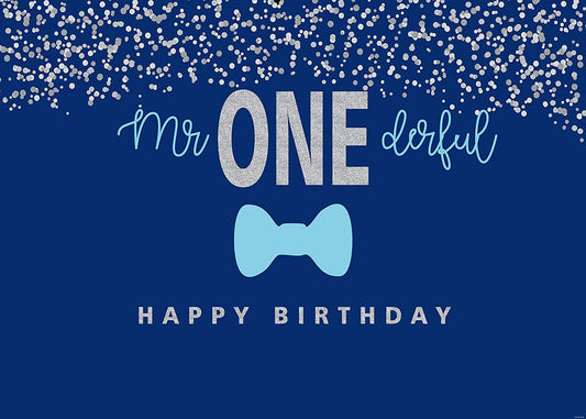 One is Fun Birthday Party Backdrop Decoration Boys