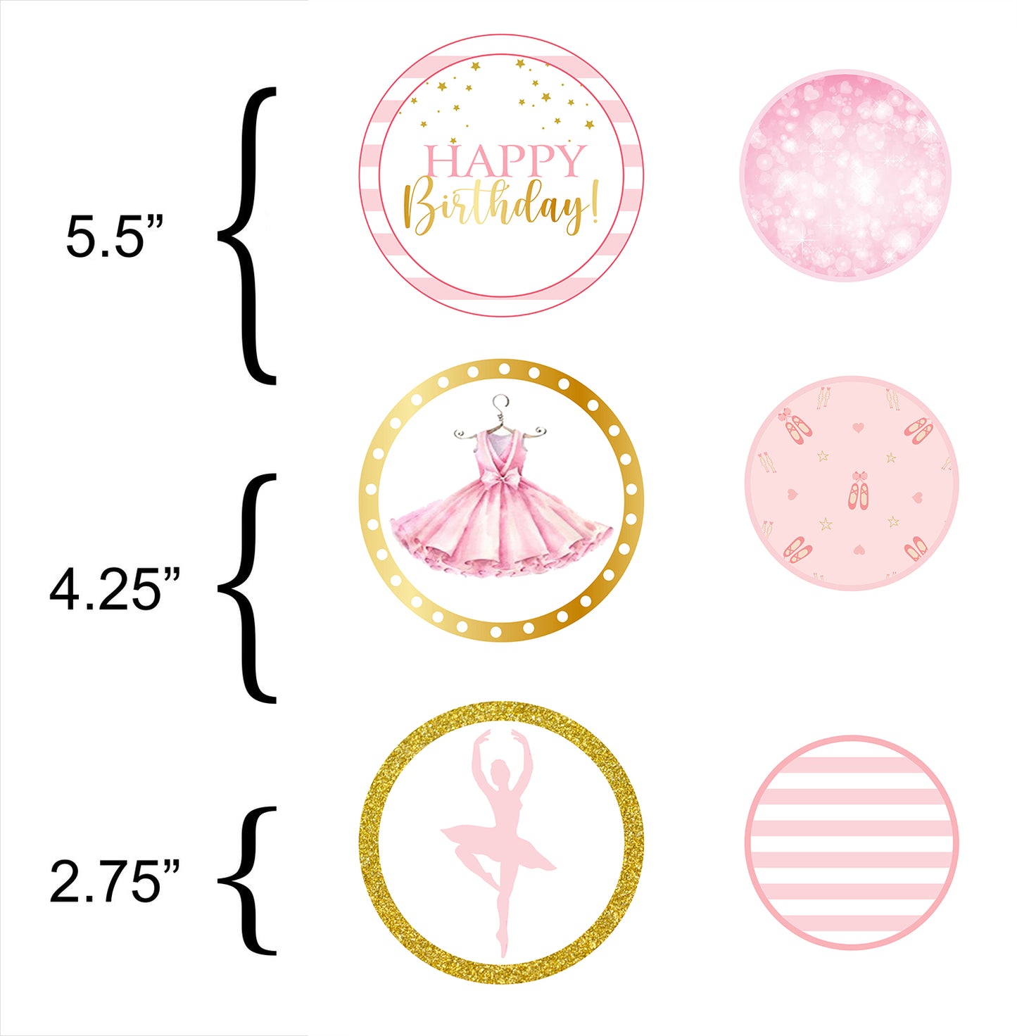 Ballerina Theme Birthday Party Table Confetti for Decoration