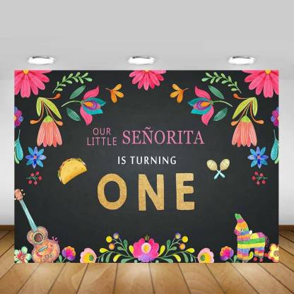 One is fun First Birthday Party Backdrop For Girls