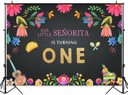One is fun First Birthday Party Backdrop For Girls