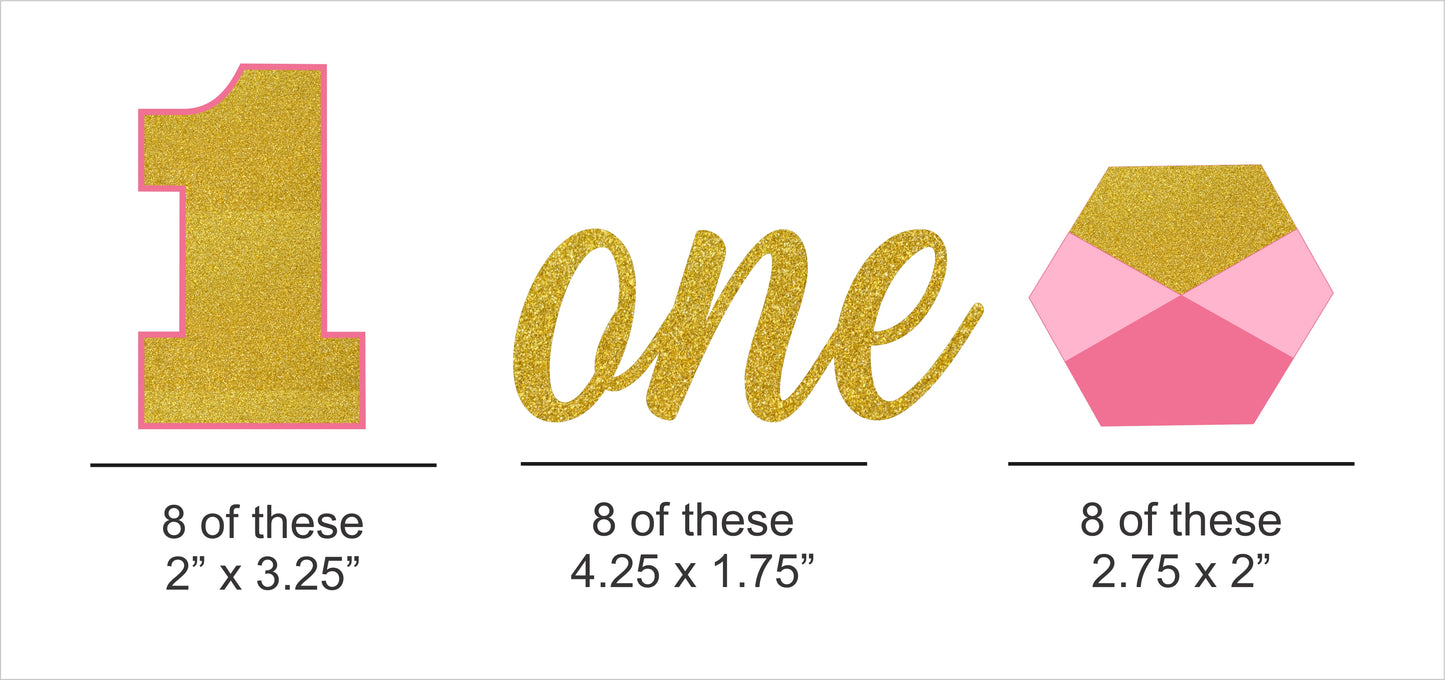 One is Fun First Birthday Party Paper Decorative Straws