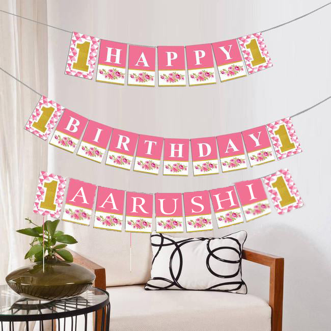 One Is Fun First Birthday Party Banner for Decoration