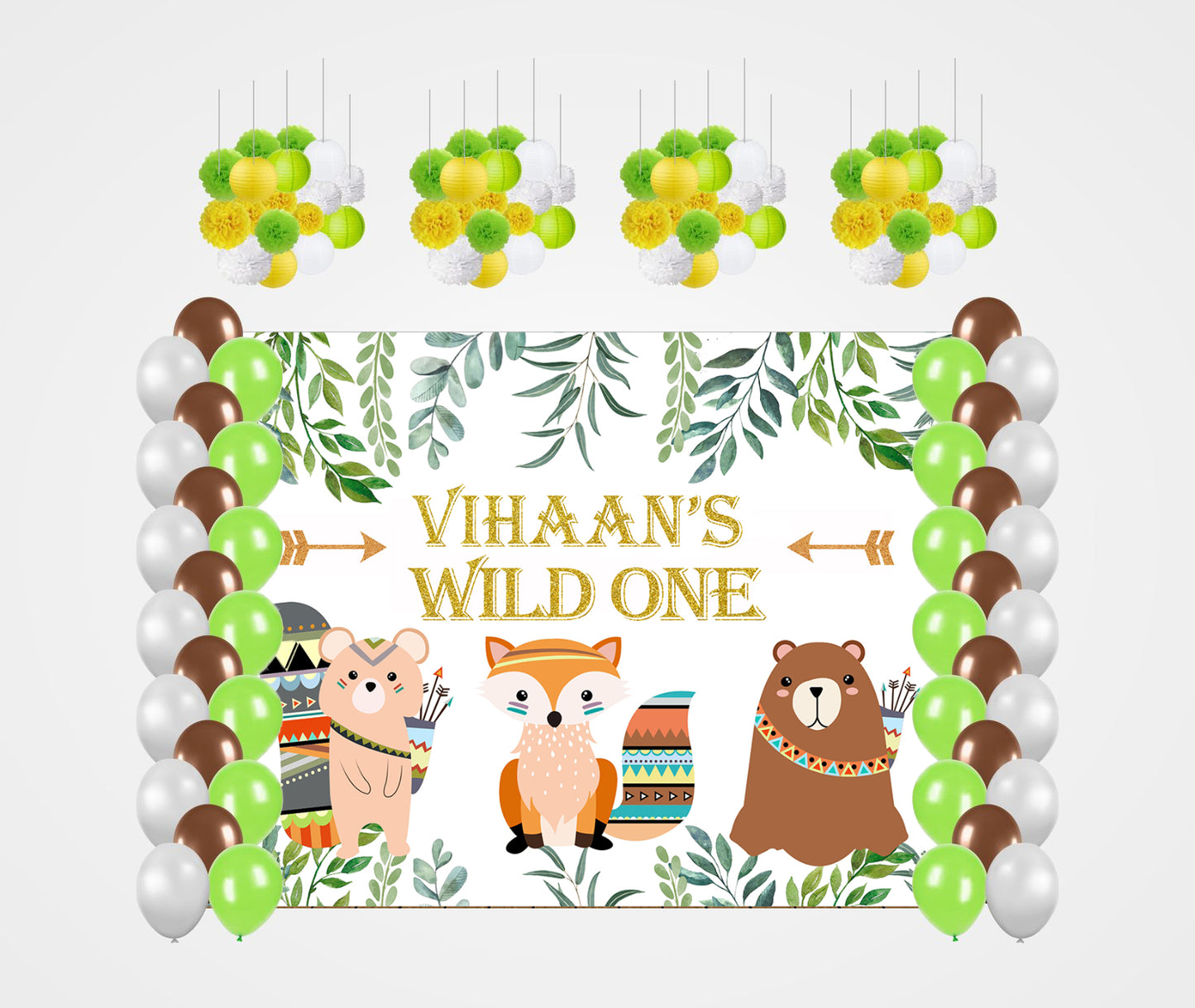 Wild One First Birthday Party Decoration Kit