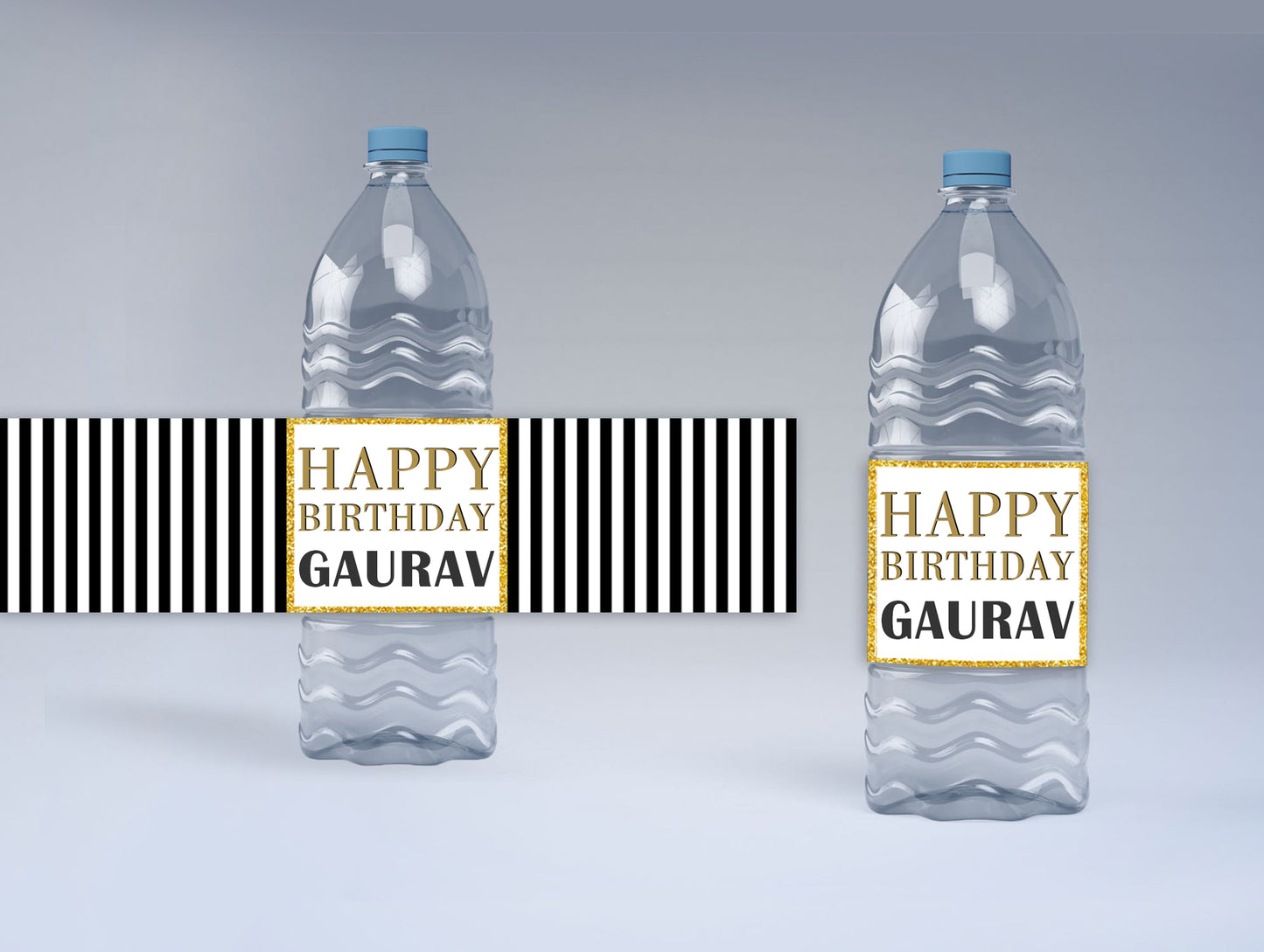 80th Birthday Water Bottle Labels