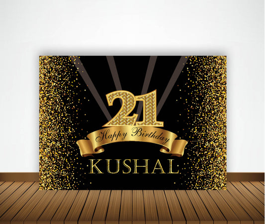 21st Birthday Party Backdrop