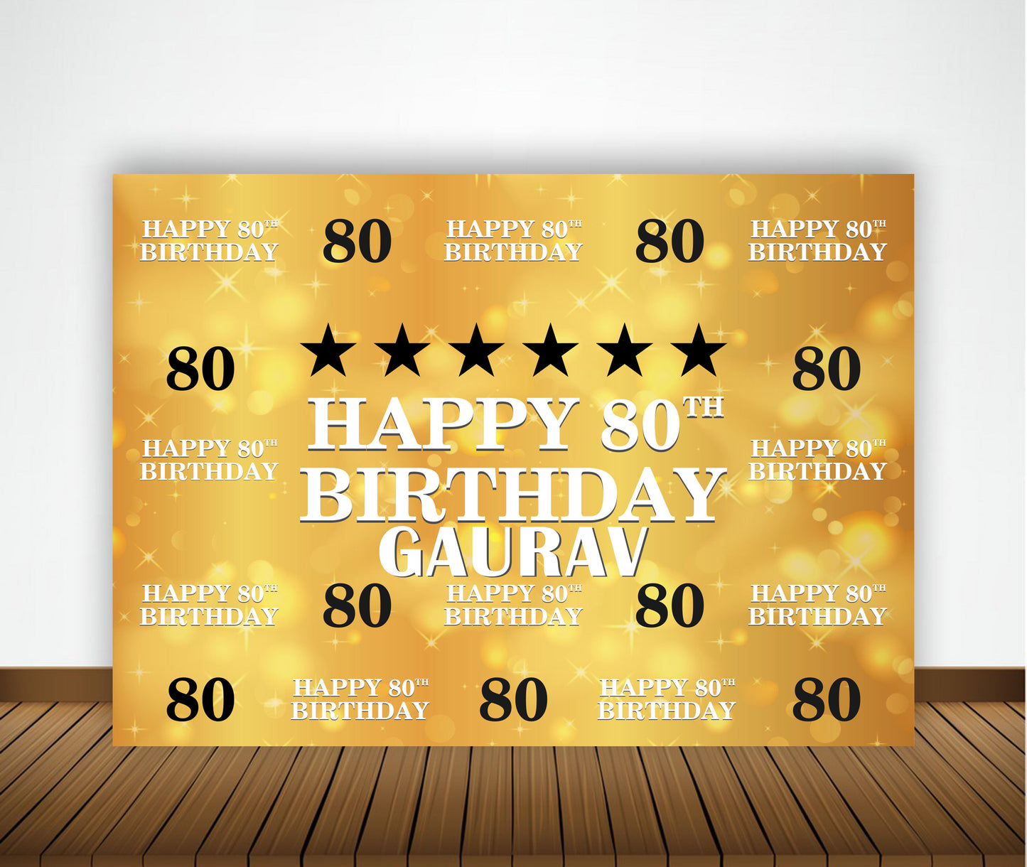 80th Birthday Party Backdrop
