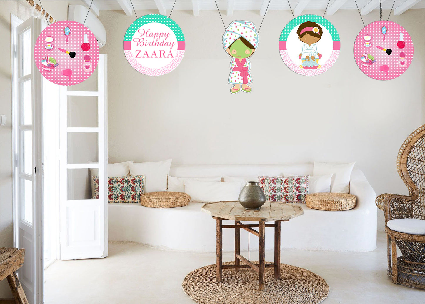 Spa Theme Birthday Party Hanging Set for Decoration